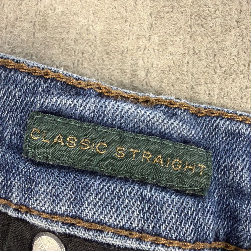 Lauren Ralph Lauren Jeans Womens 10 Blue Straight Leg Logo Preppy Medium Wash - Picture 11 of 16